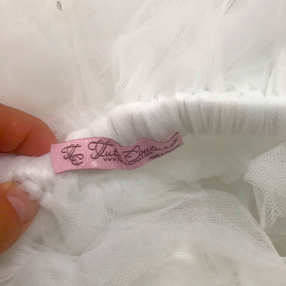 Tutu Couture white with sequins tutu